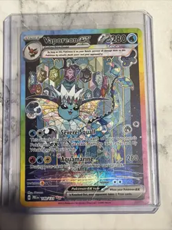 Pokemon TCG Vaporeon EX Prismatic Evolutions Special Illustration Card 149/131 - Image 1