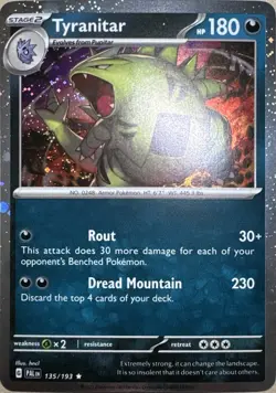 Tyranitar - (Cosmo Foil) Holo Promo Miscellaneous Cards & Products 135/193 NM - Image 1