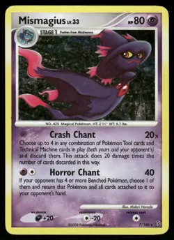 Pokemon Cards Mismagius 7/100 Stormfront Holo Rare MP - Image 1