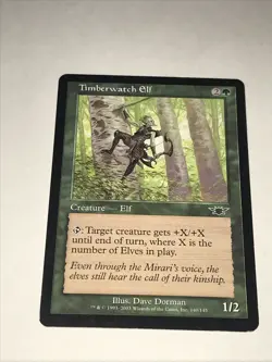 Timberwatch Elf Magic The Gathering Card - Image 2