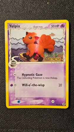 Vulpix 70/101 Reverse Holo Stamped Pokemon Card 2006 Dragon Frontiers LP - Image 2