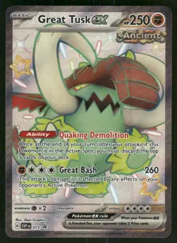 Great Tusk ex - 072 Promo Holo NM Pokemon SV: Scarlet & Violet Promo Cards - Image 1