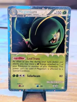 Meganium Prime HeartGold SoulSilver Pokemon TCG Card 109/123 Rare - Image 1