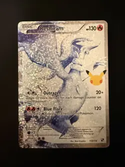 Pokemon TCG Reshiram Celebrations Classic Collection Card 113/114 NM/M Condition - Image 1