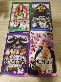 One Piece Card Game English Starter Decks Bundle St 2 to St 5. (all Sealed 4ST) - Image 1