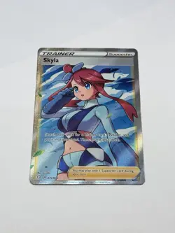 Pokemon Card TCG Skyla 72/72 Shining Fates Full Art Ultra Rare Trainer NM/M - Image 1