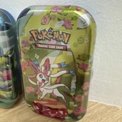 NEW! 2 Prismatic Evolution Evolutions Mini Tins Pokemon Cards SEALED WITH Coin - Image 3
