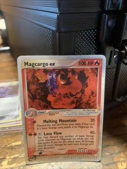 Pokemon TCG EX Dragon Magcargo EX Holo Rare Card 95/97 - Image 1