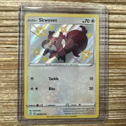 Skwovet SV099/SV122 Shiny Holo Rare Shining Fates Pokemon Card 2021 Mint - Image 1