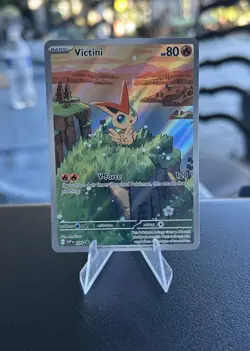 Pokemon TCG Victini Full Art Holo Black Star Promo Card 208 NM Condition - Image 1