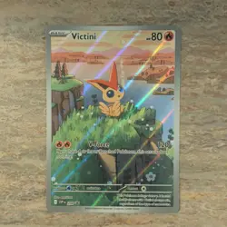 Pokemon Victini 208 SVP Scarlet & Violet Promo Full Art Holo 80HP TCG Card - Image 1