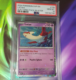 Awesome Swirl! LATIAS PSA 10 2024 POKEMON SVP BLACK STAR PROMO CARD #139 - Image 1