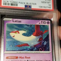 Awesome Swirl! LATIAS PSA 10 2024 POKEMON SVP BLACK STAR PROMO CARD #139 - Image 2