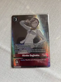 Digimon BT24 Time Stranger Bt24-083 Hiroko Sagisaka Alt Art Rare Foil Card - Image 1