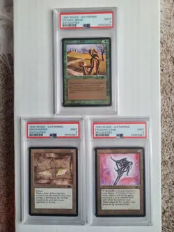 MTG 3 Antiquities Cards All PSA 9 MINT Citanul Druid, Feldon's Cane, Ornithopter - Image 3