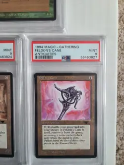 MTG 3 Antiquities Cards All PSA 9 MINT Citanul Druid, Feldon's Cane, Ornithopter - Image 4