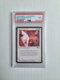 MTG Martyrs of Korlis PSA 9 MINT 1994 Antiquities Vintage Reserved List Card Eng - Image 2
