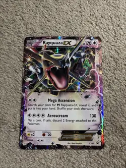 Rayquaza EX XY69 Black Star Promo JUMBO Holo Pokemon Card English - Image 1