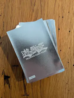 Yu-gi-oh! 96kt Vintage Trading Card Game Sleeves Silver 49 count - Image 1