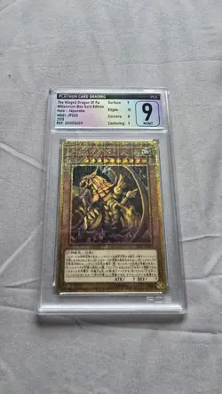 Graded 9 Yu-Gi-Oh! Egyptian God Card Set Millenium Rare - Image 5