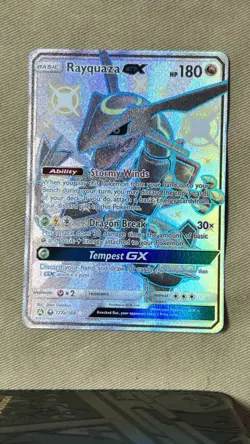 Pokemon TCG Rayquaza GX Celestial Storm Holo Card 177a/168 Promo 177A/168 NM - Image 1