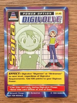 CP-40 Sora Digimon Promo Card TCG Rare Digi-Battle Bandai Played - Image 1