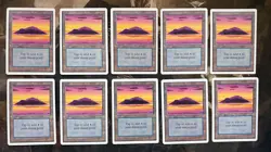 *** UNLIMITED 10x Island (Sunset) *** EX+ Clean! - Magic MtG - Image 1