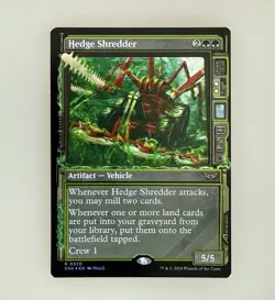 Magic the Gathering: Hedge Shredder (Showcase) Duskmourn: House of Horror Reg NM - Image 1