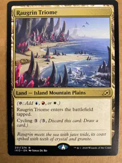 MTG 1x Raugrin Triome # 251 Ikoria: Lair of Behemoths Magic the Gathering x1 NM - Image 1
