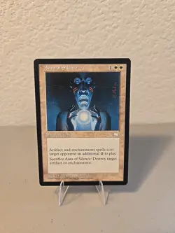 MTG Aura Of Silence LP Weatherlight - Image 1