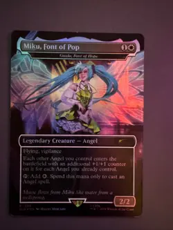 Miku, Font of Pop - Giada, Font of Hope (Rainbow Foil) Secret Lair Drop Foil - Image 1