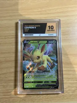 ACE 10 Leafeon V Crown Zenith 013/159 Pokemon tcg not bgs psa tag cgc English - Image 1