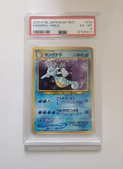 Carte Pokemon gradee Japonaise Psa 6 Hyporoi Kindra Holo Neo Genesis - Image 1