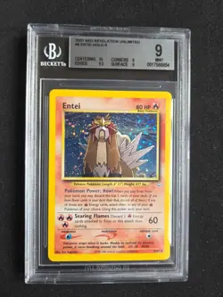 Pokemon 2001 Entei Neo Revelation #6 BGS 9 STRONG - Image 1