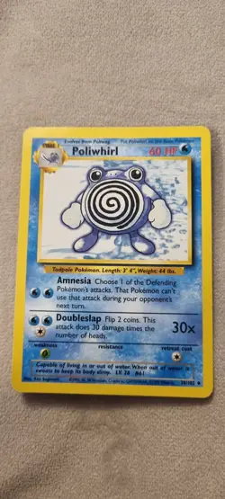 Poliwhirl - Pokemon TCG - MP - Uncommon - Base Set 38/102 - Image 1
