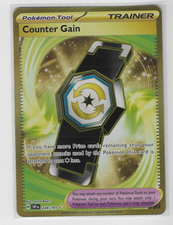 Counter Gain NM GOLD 249/191 Surging Sparks Pokemon TCG Holo 249/191 - Image 1
