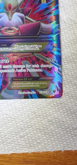 Pokemon TCG M Alakazam EX Full Art Holo Mega 118 XY Fates Collide Ultra Rare NM - Image 3