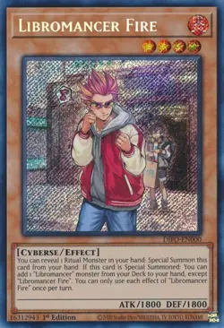 Libromancer Fire-Secret Rare - 1st Edition - DIFO-EN000 - Dimension Force - NM - Image 1