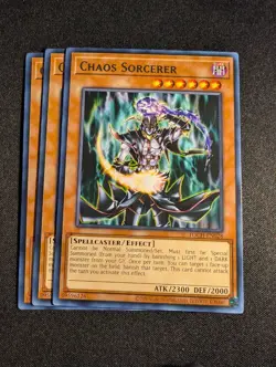 Yugioh - 3x Chaos Sorcerer TOCH-EN028 Unlimited Rare NM - Image 1
