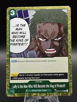 Luffy Is the Man Who Will Become the King of Pirates!!! OP12-039 One Piece CCG - Image 1