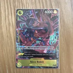 One Piece TCG Parallel Nico Robin OP09-107 English Alt Art Rare - Image 1