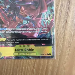 One Piece TCG Parallel Nico Robin OP09-107 English Alt Art Rare - Image 5