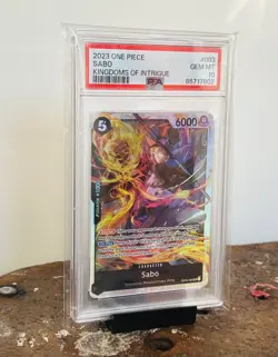 SABO 🔥 (2023 ONE PIECE OP04-KINGDOMS OF INTRIGUE #083), PSA 10, Rare, Sealed - Image 2