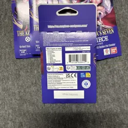 10 x One Piece OP14 - THE AZURE SEA’S SEVEN - Sleeved Blister Booster Packs Lot - Image 2