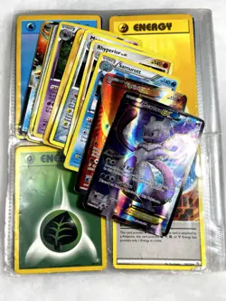 Binder Of 50+ Pokemon Cards - Mewtwo EX 98/99 & Victini EX 131/135 Full Art - HP - Image 1