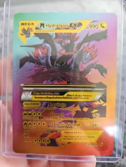 M Hydreigon EX Rainbow Foil Fan Art Vinyl Collector Pokemon Card - Image 1