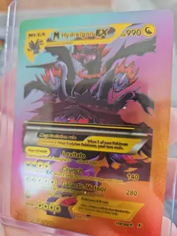 M Hydreigon EX Rainbow Foil Fan Art Vinyl Collector Pokemon Card - Image 4