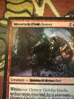 Magic Double Print Jumpstart Ornery Goblin Minotaur Skullcleaver Misprint Card - Image 3