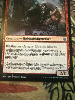 Magic Double Print Jumpstart Ornery Goblin Minotaur Skullcleaver Misprint Card - Image 5