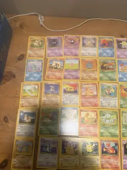 Pokemon Card Bulk Lot 51 UNIQUE Cards, Vintage WOTC LP/MP/NM Fossil Jungle Base - Image 2